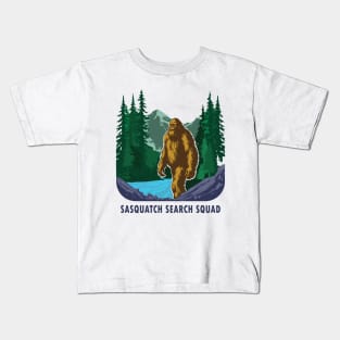 sasquatch search squad Kids T-Shirt